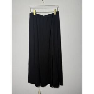 NWT OGL Heavy Thermal Mermaid‎ Maxi Skirt Small Black Ruched Sides Elastic NEW